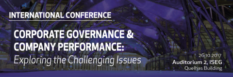 26 OUT 2017 | International Conference “Corporate Governance and Company Performance: exploring the challenging issues”