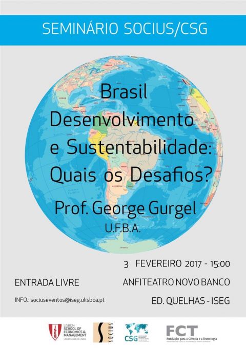 3 FEB 2017 | Seminar “Brazil – Development and Sustainability: Which Challenges?”
