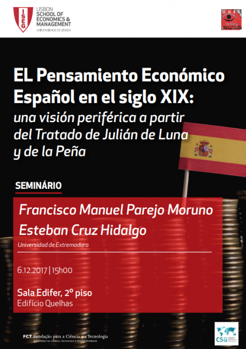 6 DEZ 2017 | Seminário GHES “El Pensamiento Económico Español en el siglo XIX”