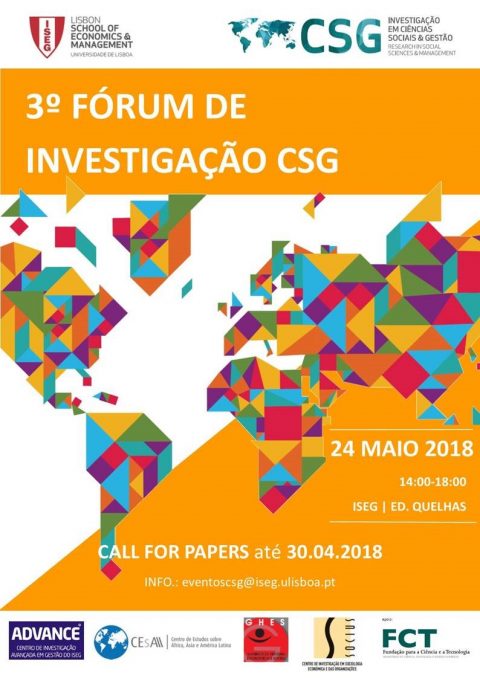24 MAI 2018 | 3º Fórum de Investigação CSG