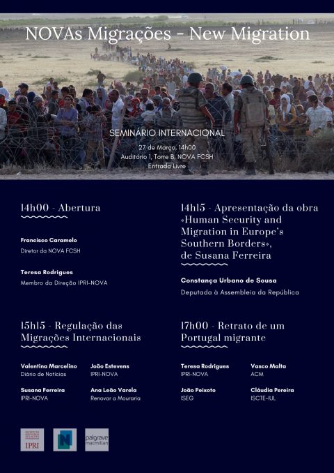 27 MAR 2019 | Seminário Internacional “Novas Migrações”