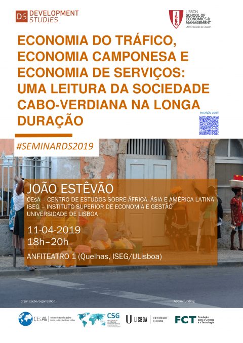 11 APR, 6 p.m. | Seminar DS “Traffic economy, peasant economy and service economy: A long-term analysis of Cape Verdean society”, by João Estêvão