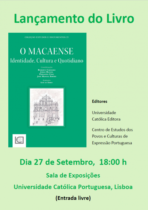 Lançamento do Livro “O Macaense: Identidade, Cultura e Quotidiano”, no encerramento do Colóquio Portugal-China 20/20