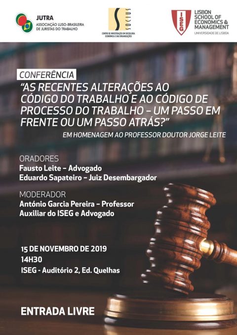 Conferência de homenagem ao Professor Jorge Leite