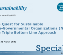 Call for papers to the Special Issue “The Quest for Sustainable Non-Governmental Organizations (NGOs): The Triple Bottom Line Approach”