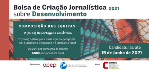 Concurso Bolsa de Criação Jornalística sobre Desenvolvimento – Edição 2021