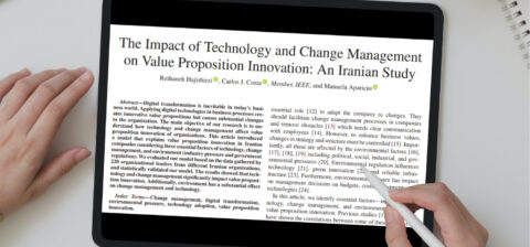 The Impact of Technology and Change Management on Value Proposition Innovation: An Iranian Study • New article by Professor Carlos Costa (ADVANCE/CSG)