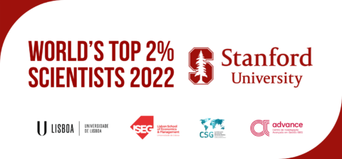 Investigadores CSG na lista World’s Top 2% Scientists 2022 da Stanford University