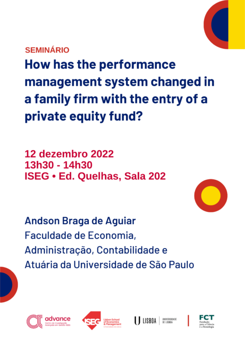 How has the performance management system changed in a family firm with the entry of a private equity fund?  • Seminar • 12 December