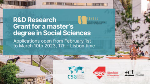 Bolsa de Investigação SOCIUS/ CSG para Mestre em Ciências Sociais
