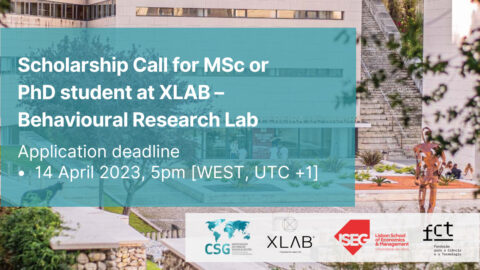 Open Call • Research MSc or PhD student Scholarship for XLAB – Behavioural Research Lab