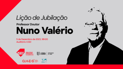 5 December • Retirement Lecture Professor Nuno Valério5 December