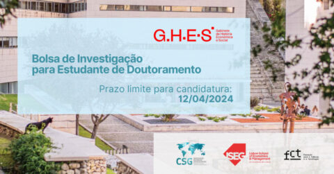 Bolsa de Investigação GHES/CSG para Estudante de Doutoramento